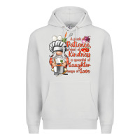 Dove Grey patience a dash of kindness Premium Hoodie - NancyCooperArtShop