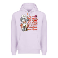 Lilac patience a dash of kindness Premium Hoodie - NancyCooperArtShop