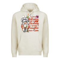 Oatmeal Heather patience a dash of kindness Premium Hoodie - NancyCooperArtShop