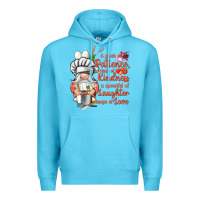 Ocean Blue patience a dash of kindness Premium Hoodie - NancyCooperArtShop