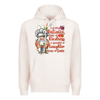 Pale Pink patience a dash of kindness Premium Hoodie - NancyCooperArtShop