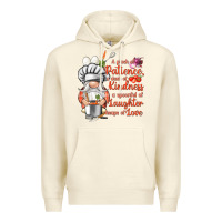 Sandshell patience a dash of kindness Premium Hoodie - NancyCooperArtShop