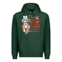 Sports Green patience a dash of kindness Premium Hoodie - NancyCooperArtShop