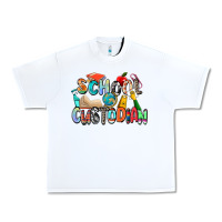 White school custodian Urban Heavy Tee - Zillion Design Studio