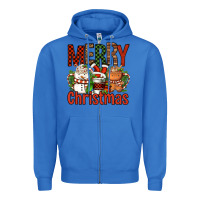 True Royal Merry Christmas Coffee Cups Zipper Hoodie - FaDigitalArtStudio
