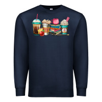 Navy teacher fuel coffee cups Premium Sweatshirt - Jasminsmagicworld