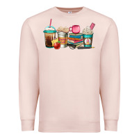 Pale Pink teacher fuel coffee cups Premium Sweatshirt - Jasminsmagicworld