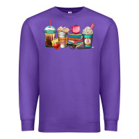 Purple teacher fuel coffee cups Premium Sweatshirt - Jasminsmagicworld