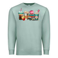Seafoam teacher fuel coffee cups Premium Sweatshirt - Jasminsmagicworld
