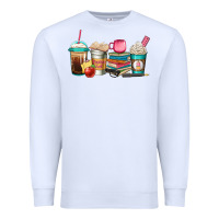 White teacher fuel coffee cups Premium Sweatshirt - Jasminsmagicworld