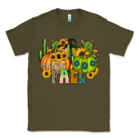 Army Green hello fall Classic Tee - CowhideDigitalArt