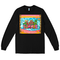 Black hello summer Long Sleeve Tee - Zillion Design Studio
