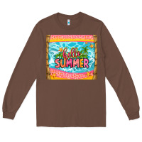 Chestnut hello summer Long Sleeve Tee - Zillion Design Studio