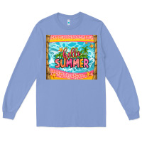 Colony Blue hello summer Long Sleeve Tee - Zillion Design Studio