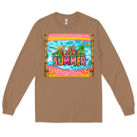 Toasted Coconut hello summer Long Sleeve Tee - Zillion Design Studio