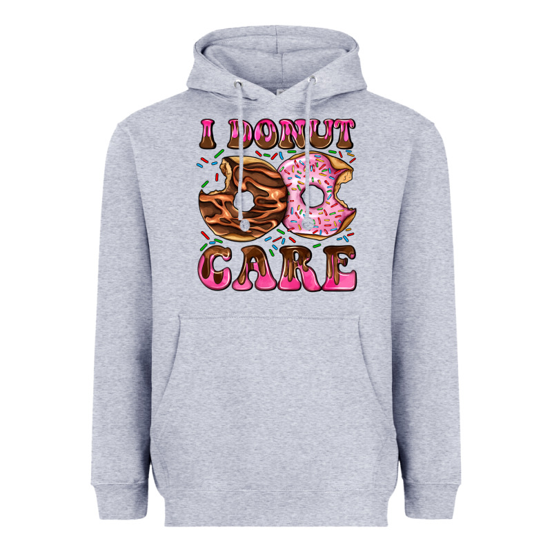 I Donut Care Heavyweight Hoodie by AdoDesignShop | Teevron