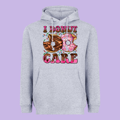 I Donut Care Heavyweight Hoodie Designed By Adodesignshop
