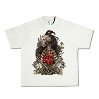 Pistachio floral skeleton Urban Heavy Tee - RanaPortraitStore
