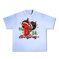 Grape Ice my first christmas african girl Urban Heavy Tee - BarkalooDesign