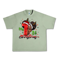 My First Christmas African Girl Urban Heavy Tee | Teevron