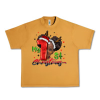 Peanut Butter my first christmas african girl Urban Heavy Tee - BarkalooDesign