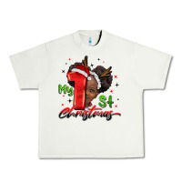 Pistachio my first christmas african girl Urban Heavy Tee - BarkalooDesign
