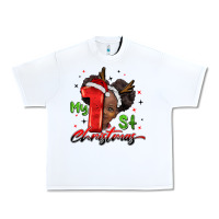 White my first christmas african girl Urban Heavy Tee - BarkalooDesign