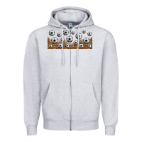 Heather Grey leopard soccer 16oz libbey glass Zipper Hoodie - HRA Design Shop