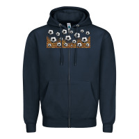 Navy leopard soccer 16oz libbey glass Zipper Hoodie - HRA Design Shop