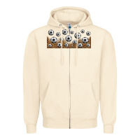 Sandshell leopard soccer 16oz libbey glass Zipper Hoodie - HRA Design Shop