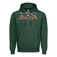 Sports Green leopard soccer 16oz libbey glass Zipper Hoodie - HRA Design Shop