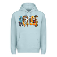 Blue Mist office squad Premium Hoodie - NancyCooperArtShop