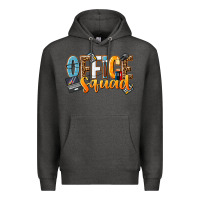 Charcoal Heather office squad Premium Hoodie - NancyCooperArtShop