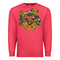 Cardinal scottish calf sunflowers rainbow Premium Sweatshirt - BarkalooDesign