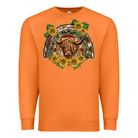 Carrot scottish calf sunflowers rainbow Premium Sweatshirt - BarkalooDesign