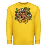 Lemon scottish calf sunflowers rainbow Premium Sweatshirt - BarkalooDesign