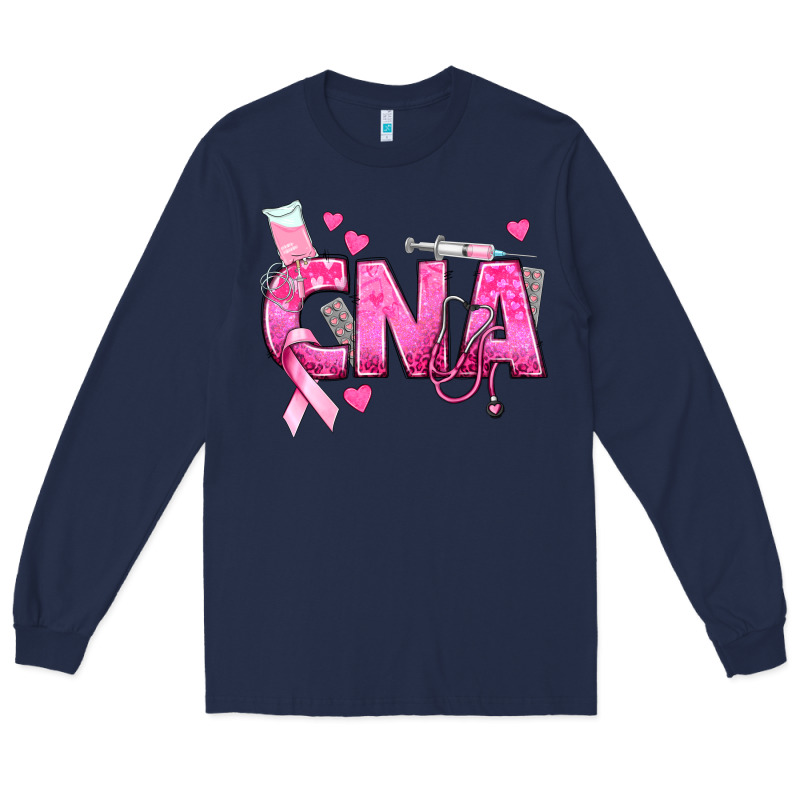 Breast Cancer Cna Certified Nursing Assistant Long Sleeve Tee by texasbilliewilder | Teevron