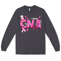Smoke Breast Cancer CNA Certified Nursing Assistant Long Sleeve Tee - texasbilliewilder