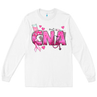 White Breast Cancer CNA Certified Nursing Assistant Long Sleeve Tee - texasbilliewilder