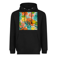 Black pineapple and lemon seamless pattern Heavyweight Hoodie - BundleAndBundleShop