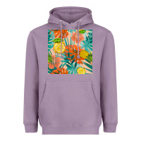 Lavender pineapple and lemon seamless pattern Heavyweight Hoodie - BundleAndBundleShop