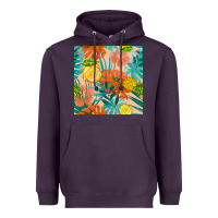 Plum pineapple and lemon seamless pattern Heavyweight Hoodie - BundleAndBundleShop