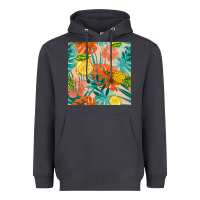 Smoke pineapple and lemon seamless pattern Heavyweight Hoodie - BundleAndBundleShop