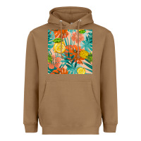 Toasted Coconut pineapple and lemon seamless pattern Heavyweight Hoodie - BundleAndBundleShop