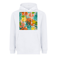 White pineapple and lemon seamless pattern Heavyweight Hoodie - BundleAndBundleShop