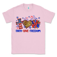 Bubblegum Pink faith love freedom Classic Tee - Neo Western