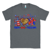 Charcoal Heather faith love freedom Classic Tee - Neo Western