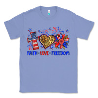 Colony Blue faith love freedom Classic Tee - Neo Western
