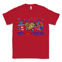 Red faith love freedom Classic Tee - Neo Western