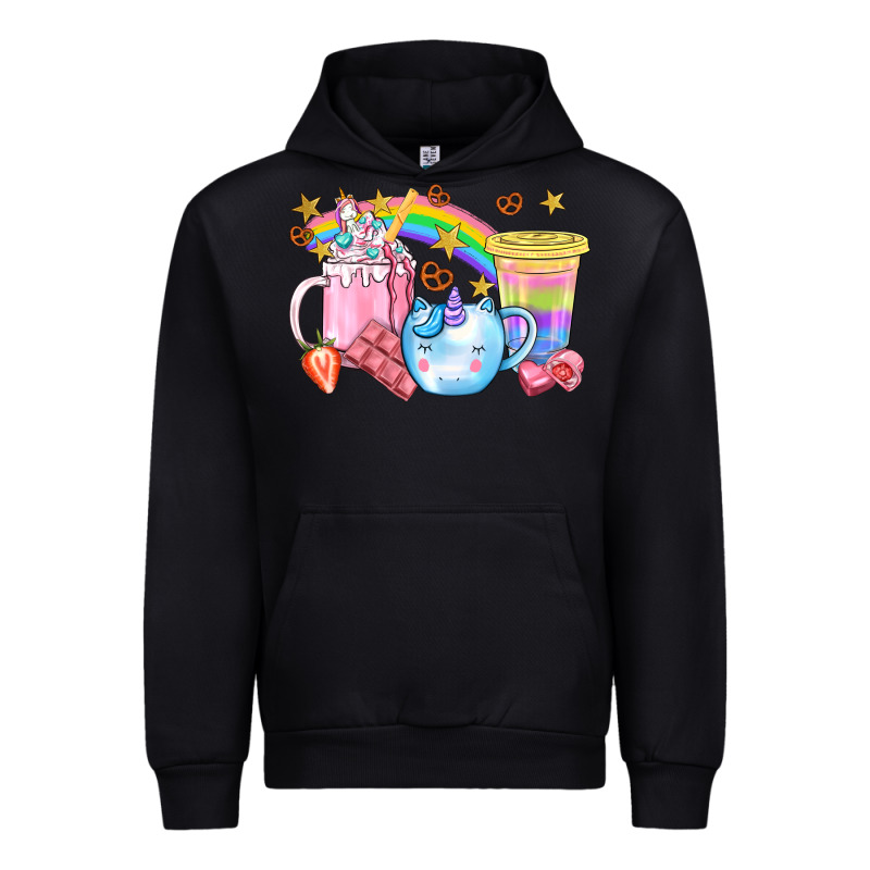 Unicorn Coffee Cup With Star Bbs Urban Hoodie by BundleAndBundleShop | Teevron